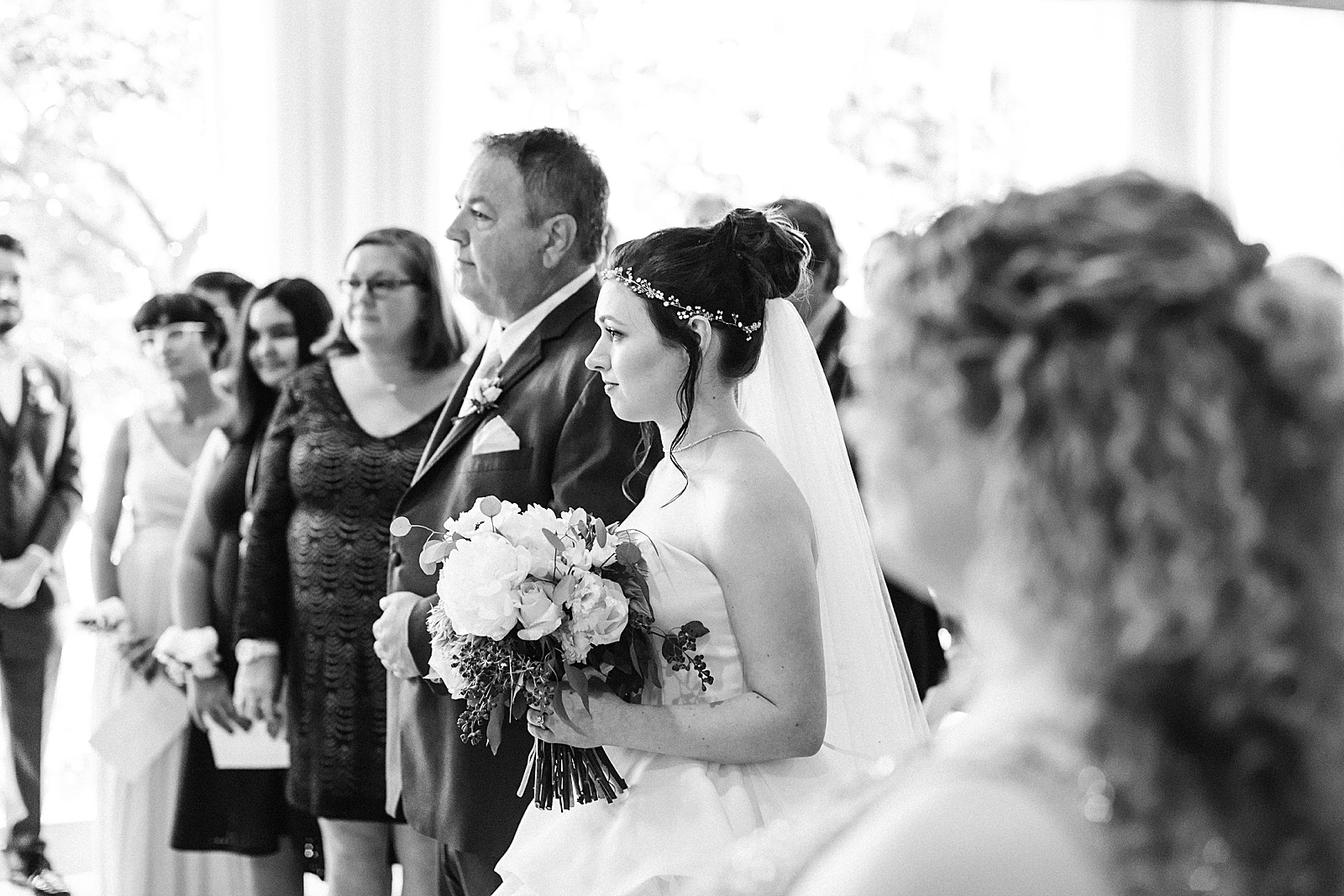 Father walking daughter down the aisle at Boca Raton wedding planned by Poppy + Lynn