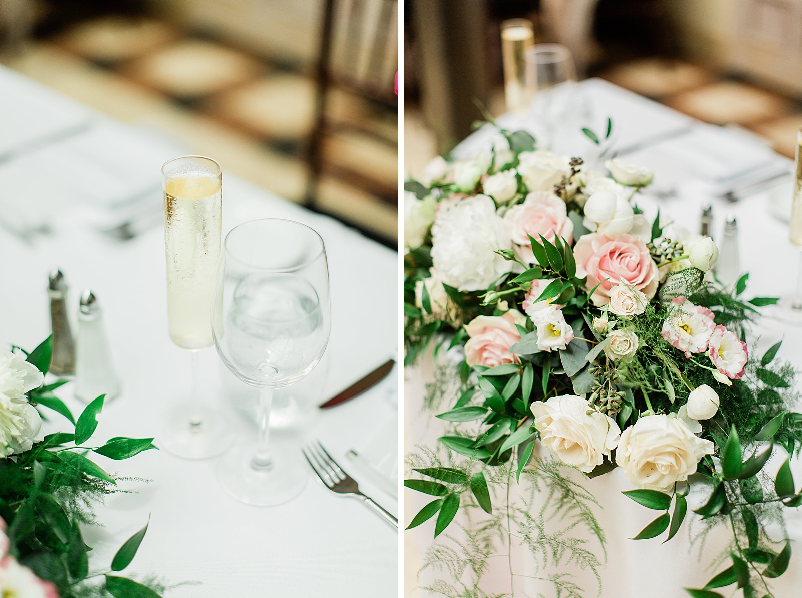 Modern Blush and Greenery Reception at The Addison designed by NYC Wedding Planner, Poppy + Lynn